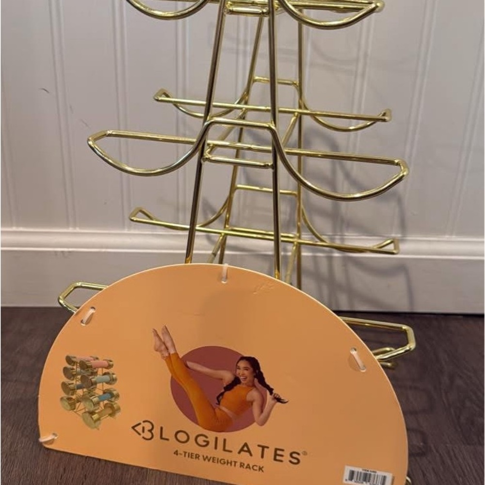 Gold 4-Tier Weight Rack